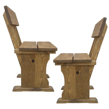 2 бр. Дървен стол от масив – до 250 кг.