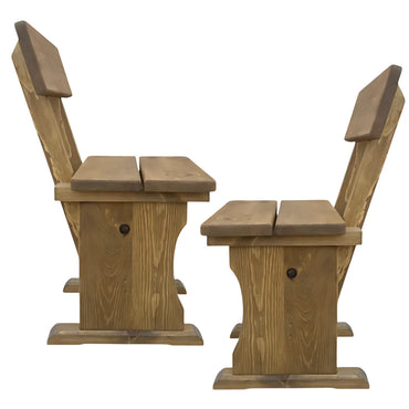 2 бр. Дървен стол от масив – до 250 кг.