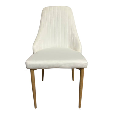 Елегантен стол Алис - млечнобял - до 150кг.