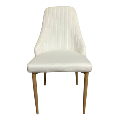 Елегантен стол Алис - млечнобял - до 150кг.