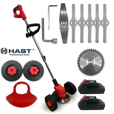 Немски акумулаторен тример 36V 8Ah HAST Косачка за трева + подарък приставка с колела