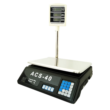 Електронен кантар ACS-40 до 40кг с изнесен дисплей