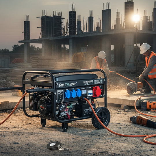 Бензинов Генератор KRAFTMASTER 7.5kW 220V/380V/12V AVR | Аварийно Захранване