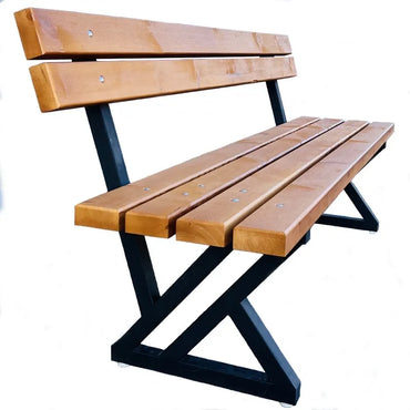 Градинска Пейка от масивно дърво и метал. Размери 180/200см.