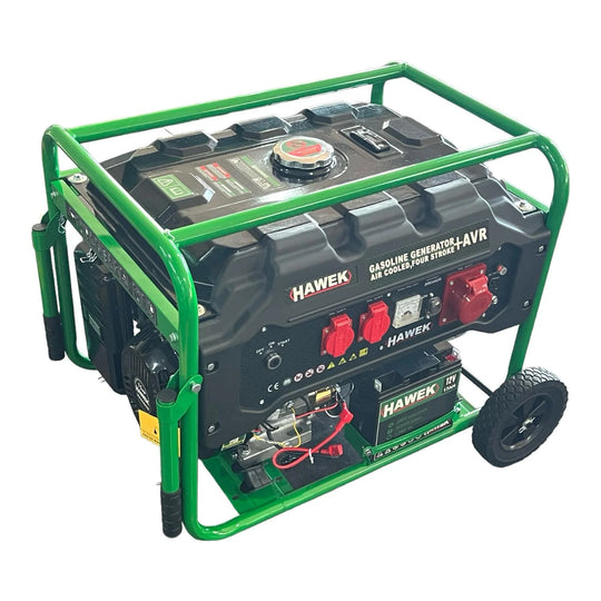 Полски Бензинов Четиритактов Монофазен Генератор за Ток с Колела HAWEK Pro 6,5kW
