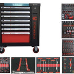 Нов Професионален Шкаф с инструменти EVERFORCE със 7 чекмеджета и отделение за закачане на инструменти