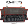 Немски Ударни Вложки 1/2" Stahlmayer 35 Части - стандартни + дълбоки вложки